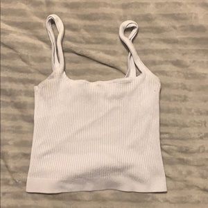 White tank top/crop top